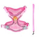 Imagen secundaria del producto Pechera Malla Transpirable Para Mascotas. Pechera anti-tirones cuenta con hebillas ajustables, broche de seguridad y correa. Material: Poliéster, metal Color: Naranja, rojo, azul, rosado Disponible: Razas pequeñas, medianas