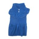 Imagen que muestra el producto Vestido Con Perlas Para Mascotas. Vestido perlas para mascotas con bolero en la parte superior. “Material: Poliéster, gamusa Color: Verde, azul, rosado Disponible: Razas pequeñas y medianas