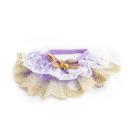 Imagen secundaria del producto Cuello Con Moño Para Mascotas. Collar con moño en el centro y cinta de tela ajustable.  Material: Poliéster   Color: morado, rosado, negro  Disponible: Razas pequeñas Medidas: Talla S : Largo20 cm *Ancho 8 cm  Talla M: Largo25 cm *Ancho11 cm