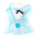 Imagen secundaria del producto Vestido Flor Para Mascotas. Vestido tipo muñeca para mascotas, cuenta con velcro ajustable. Material: Poliéster Color: Rosado, azul Disponible: Razas pequeñas