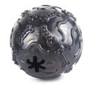 Imagen secundaria del producto Pelota Maciza Premios Para Mascotas. Juguete pelota de premios con orificos en los costados. Material: Plástico Color: Rojo, azul, negro Disponible: Razas medianas y grandes.