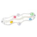 Imagen que muestra el producto Juguete Con Compartimientos Para Mascotas. Juguete interactivo que adopta un diseño de circuito y/o pista de pelotas, cuenta con dos compartimentos, cuatro dos pelotas y ventosas para adherir a supeficies planas. Material: Plástico Color: Blanco, azul Disponible: Razas pequeñas.