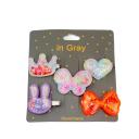 Imagen secundaria del producto Set X 5 Moños De Pinzas Para Mascotas. Set de moños en pinza para mascotas. Material: Poliéster, metal Color: Disponible en la foto Disponible: Razas medianas y grandes.