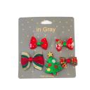 Imagen secundaria del producto Set X 5 Moños De Pinzas Para Mascotas. Set de moños en pinza para mascotas. Material: Poliéster, metal Color: Disponible en la foto Disponible: Razas medianas y grandes.