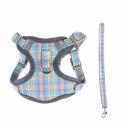 Imagen secundaria del producto Pechera Estilo Tartán Para Mascotas. Pechera anti-tirones cuenta con estampado tipo tartán, hebillas ajustables, broche de seguridad y correa. Material: Poliéster, metal Color: Naranja, rojo, azul claro, azul oscuro Disponible: Razas pequeñas, Medianas