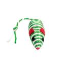 Imagen que muestra el producto Juguete Ratón Para Mascotas. Juguete ratón con cuerda bicolor. Material: Poliéster Color: Rojo, verde, azul Disponible: Razas pequeñas