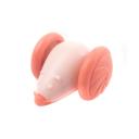 Imagen que muestra el producto Juguete Ratón Recargable Para Mascotas. Juguete ratón interactivo con luz led, cuenta con puerto de carga y cable USB. Material: Plástico Color: Blanco con amarillo, verde con morado, rosa. Disponible: Razas pequeñas