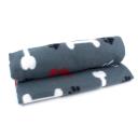 Imagen secundaria del producto Mantas Diseños Varios Para Mascotas. Mantas para mascotas ideal para brindarle un abrigo confortable en todo momento. Material: Poliester Color: Negro, blanco, azul, rosado, morado, gris. Disponible: Razas medianas y grandes