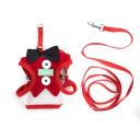 Imagen que muestra el producto Pechera Smoking Para Mascotas. Pechera con corbatín, tejido tipo gamuza y gancho para ajustar a la medida. Material: Poliéster, metal    Color:  Rojo, negro, negro tipo tartán, rojo tipo tartán                                                                                                      Disponible: Razas pequeñas Medidas:  TALLA S: CUELLO 30-41 CM TORSO MIN-MAX 41-53 CM PESO MAXIMO – APROX 5-11 KG, TRAILLA 1,20 CM TALLA M :CUELLO  40-53 CM TORSO MIN-MAX 56-58 PESO MAXIMO – APROX 11-23 KG, TRAILLA 1,20 CM TALLA L: CUELLO 46-66 CM TORSO MIN-MAX 61-76 CM PESO MAXIMO APROX 23-36 KG, TRAILLA 1,20 CM
