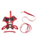 Imagen secundaria del producto Pechera Smoking Para Mascotas. Pechera con corbatín, tejido tipo gamuza y gancho para ajustar a la medida. Material: Poliéster, metal    Color:  Rojo, negro, negro tipo tartán, rojo tipo tartán                                                                                                      Disponible: Razas pequeñas Medidas:  TALLA S: CUELLO 30-41 CM TORSO MIN-MAX 41-53 CM PESO MAXIMO – APROX 5-11 KG, TRAILLA 1,20 CM TALLA M :CUELLO  40-53 CM TORSO MIN-MAX 56-58 PESO MAXIMO – APROX 11-23 KG, TRAILLA 1,20 CM TALLA L: CUELLO 46-66 CM TORSO MIN-MAX 61-76 CM PESO MAXIMO APROX 23-36 KG, TRAILLA 1,20 CM