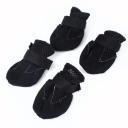 Imagen secundaria del producto Zapatos De Tela Para Mascotas. Zapatos para mascotas, cuenta con malla antitranspirante, velcro ajustable y almohadillas impermeables. Talla 4, Talla 5 Material: Poliéster                                                  Color: Verde, rojo, rosado, negro, azul                                                                   Disponible: Razas pequeñas. TALLA 4 : Largo 5.5cm * Ancho 5cm  TALLA 5 :Largo 5.5cm * Ancho 4cm