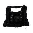 Imagen secundaria del producto Pechera Táctica Para Mascotas. Pechera táctica con bolsillos removibles y correas ajustables para llevar termo. Material: Poliéster, metal                                                                        Color/Estampado: Negro, azul, verde militar, café militar.                                                              Disponible: Razas pequeñas y medianas.