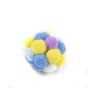 Imagen secundaria del producto Pelota De Felpa Para Mascotas. Pelota para mascotas con bolitas de felpa. Material: Poliéster Color: Morado, rosado, azul, verde Disponible: Razas pequeñas.