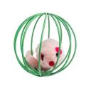 Imagen secundaria del producto Pelota Ratón Unicolor Para Mascotas. Pelota con ratón de felpa. Material: Alambre, Poliéster Color: Rojo, verde, rosa Disponible: Razas pequeñas