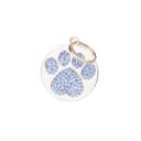 Imagen secundaria del producto Placa De Identificación Huella Perlado. Placa de identificación redonda con huella perlada. Material: Metal Color: Blanco, azul claro, rojo, azul, rosado, morado
Disponible: Razas pequeñas, medianas