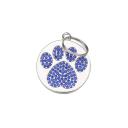 Imagen secundaria del producto Placa De Identificación Huella Perlado. Placa de identificación redonda con huella perlada. Material: Metal Color: Blanco, azul claro, rojo, azul, rosado, morado
Disponible: Razas pequeñas, medianas