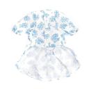 Imagen secundaria del producto Vestido De Flores Mascotas. Vestido de flores para mascotas, cuenta con botones. Material: Poliéster Color: Rosado, azul. fucsia Disponible: Razas pequeñas y medianas.