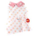 Imagen secundaria del producto Vestido De Flores Para Mascotas. Vestido de cuello con estampado de flores. Cuenta con anillo tipo D para fijar la correa. Material: Poliéster Color: Azul, negro, rosado Disponible: Razas pequeñas.