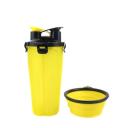 Imagen secundaria del producto Vaso Portatil Para Mascotas. Comedero portatil con dos compartimentos, cuenta con plato retractil. Fácil y cómodo de transportar. Material: Plástico Color: Rosado, azul, negro, rojo, amarillo, blanco.                                                                                Disponible: Razas pequeñas, medianas y grandes. Medidas:  Alto 19,5cm* AnchoAlto 19,5cm* Ancho 10 cm*350ml